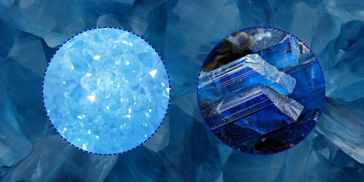 Charm of Blue Blue and Grey Crystals Charm of Blue Blue and Grey Crystals