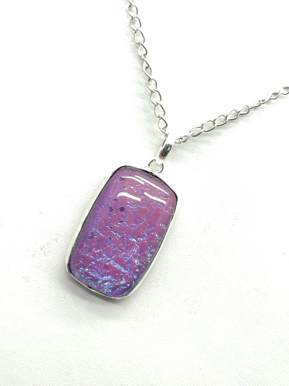 Purple Fire Opal Pendant 40x19x8 mm, Rectangle & Smooth wt. in 41 Ct